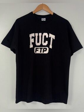 FTP X FUCT REFLECTIVE ACADEMY TEE IN BLACK